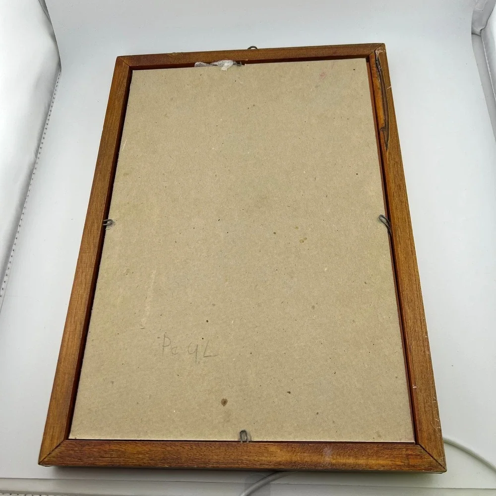 Vintage 1976 Disney‎ Lady & the Tramp Mirror Wood Frame Aspell Saggars